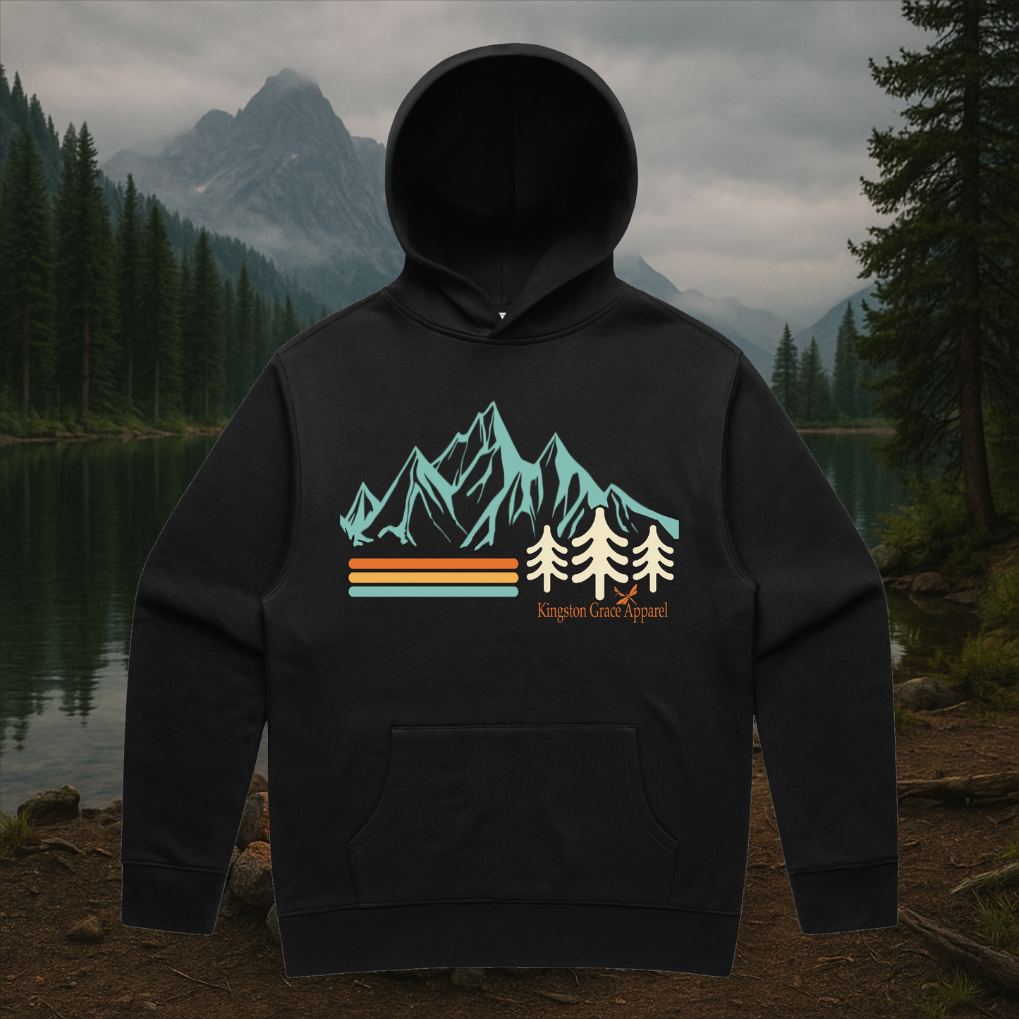 PINES & STRIPES HOOD